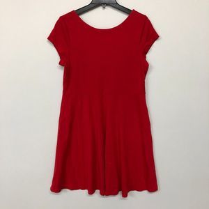 Chaps Women Red Criss Cross Back Sailor Bay Yacht Dress Size XL X-Large M068 -4